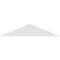 Ekena Millwork Portland Architectural Grade PVC Gable Bracket, 36"W x 7 1/2"H x 6"D x 6"F, 5/12 Pitch GBP036X08X0606POR00 - alternate 5